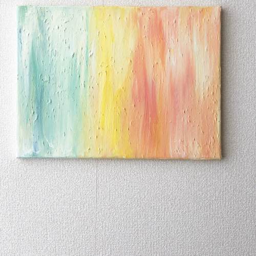 SEA-C//海 マジックアワー 夕焼け 虹色 パステルカラー アート