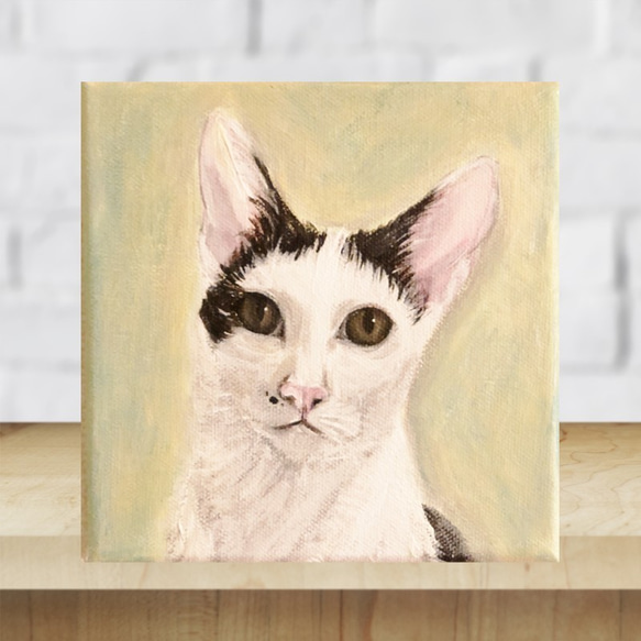 猫夢アート版画<br> 「鈴蘭」<br>アビシニアン アートパネル 猫