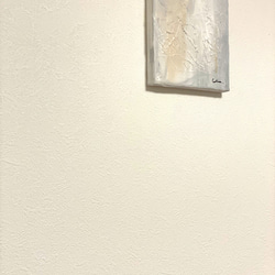 Texture-M//キャンバス アートパネル 絵画 アクリル テクスチャ 白 シンプル おしゃれ モダンアート 9枚目の画像