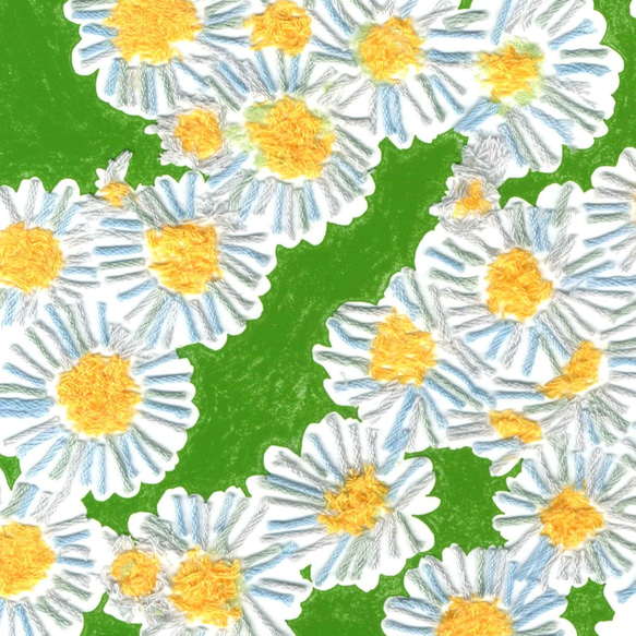 〈spring_daisy〉春のひなぎく/メガネ拭き 5枚目の画像