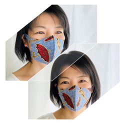 クール立体マスク／洗えるマスク／アンティーク 8枚目の画像