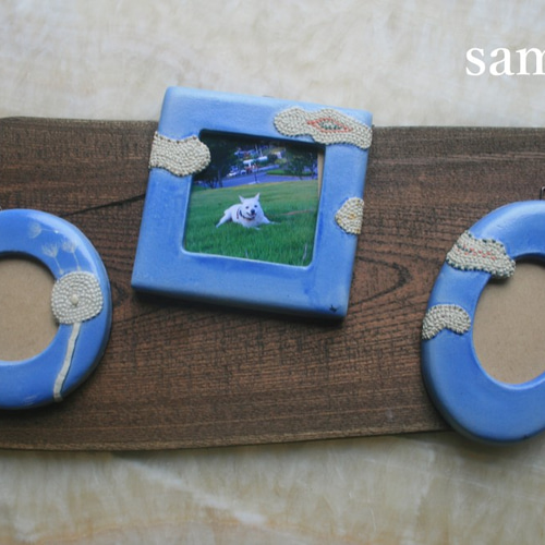 陶器のフォトフレーム「雲」 フォトフレーム・写真立て Yume