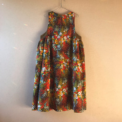 春のあったかお花畑 フリーサイズ ジャンパースカート 2枚目の画像