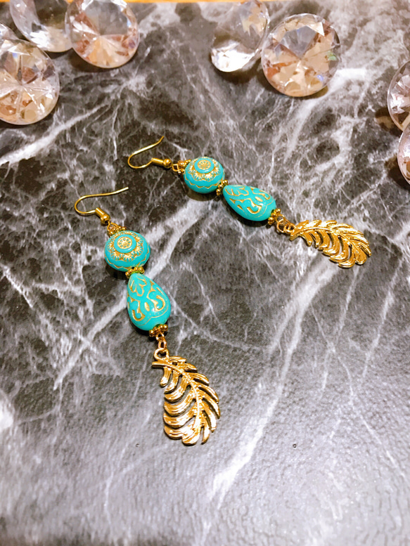 バリ風バリバリピアス ピアス（その他） yuka.ata 通販 10175740