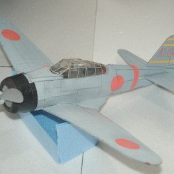 空飛ぶプラモデル　スチレン製ゴム動力模型飛行機　零式艦上戦闘機 2枚目の画像