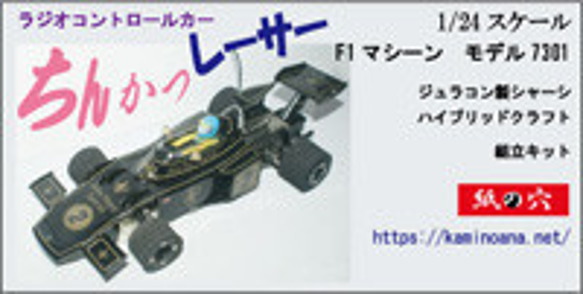 1/24　F1　ラジコンカー　73年型　ロータス　ちんかつレーサー 5枚目の画像