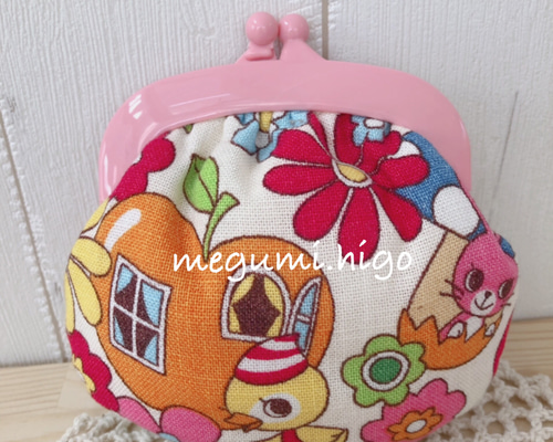 クツワ Beautiful Sunday がま口ポーチ お財布