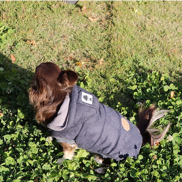 犬用 ダウンジャケット風 犬服 上着 コート 冬服 ジャケット 5枚目の画像