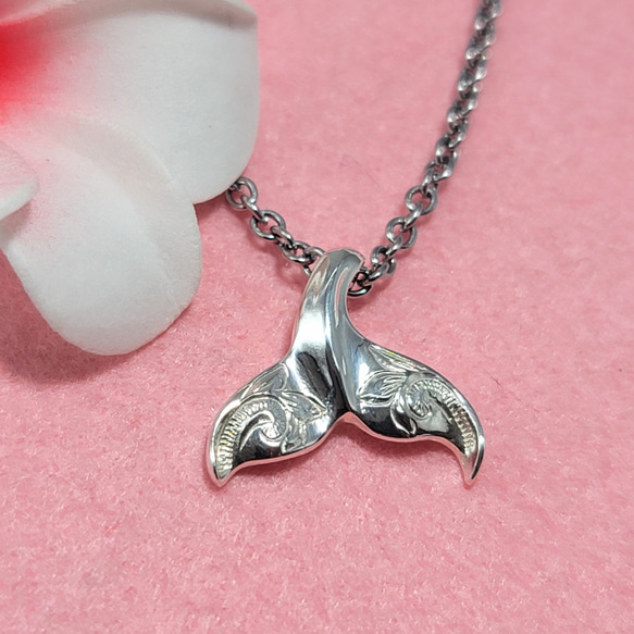 n501/【ハワイアン✧】テールネックレス　シルバー925　ホエール　ギフト無料 n501【ハワイアン✧】テールネックレス シルバー925 ホエール