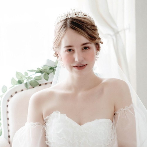 送料込み♡値下げ中 結婚式ティアラ すべり 