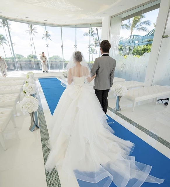 人気　レース刺繍　結婚式　挙式　前撮り　ブライダル　教会　ウェディングショートベールCV108 4枚目の画像