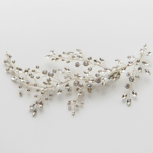 ヘッドドレス 小枝 髪飾り ビジュー ヘアアクセサリー ウェディング