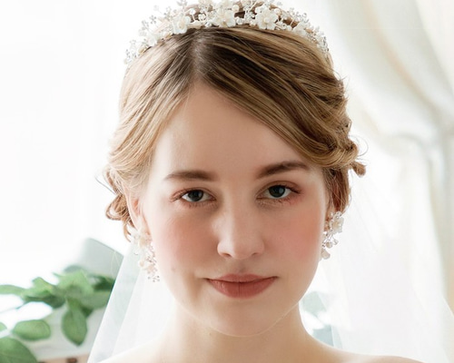 ANNANWEDDING アンナウェディング ティアラ ビジュー パール 挙式 ANNAN WEDDING ウエディングティアラパールビジュー