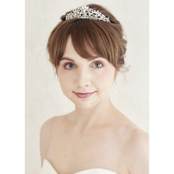 ウェディング　プリンセス　ビジュー　コーム　花嫁　結婚式　淡水パール　挙式　ティアラ TLM061 7枚目の画像