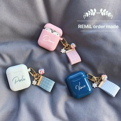 【新商品】文字入りオーダーメイド AirPods 保護ケース 1枚目の画像
