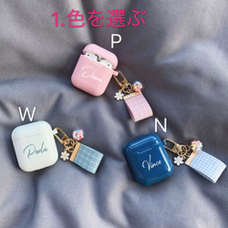 【新商品】文字入りオーダーメイド AirPods 保護ケース 2枚目の画像
