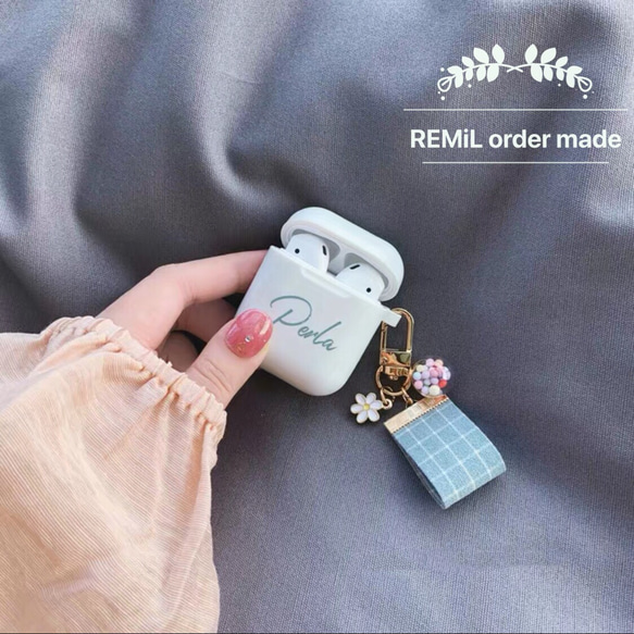 【新商品】文字入りオーダーメイド AirPods 保護ケース 6枚目の画像