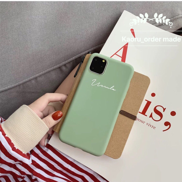 【iPhone11対応】オーダーメイド文字入れiphoneケース 1枚目の画像