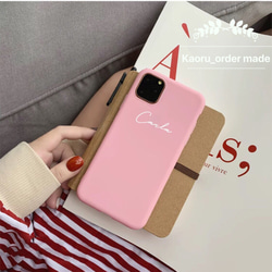 【iPhone11対応】オーダーメイド文字入れiphoneケース 6枚目の画像