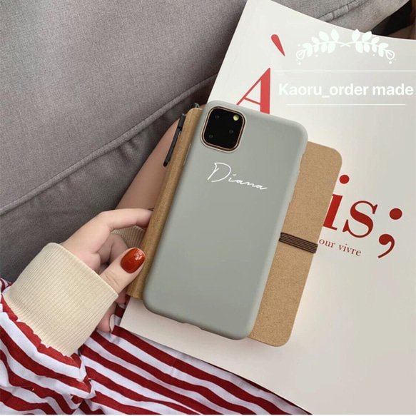 【iPhone11対応】オーダーメイド文字入れiphoneケース 7枚目の画像