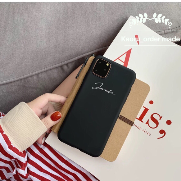 【iPhone11対応】オーダーメイド文字入れiphoneケース 8枚目の画像