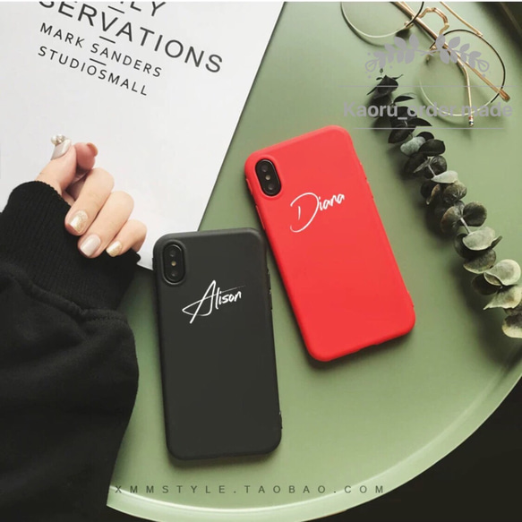 【iPhone11対応】オーダーメイド文字入れiphoneケース 1枚目の画像