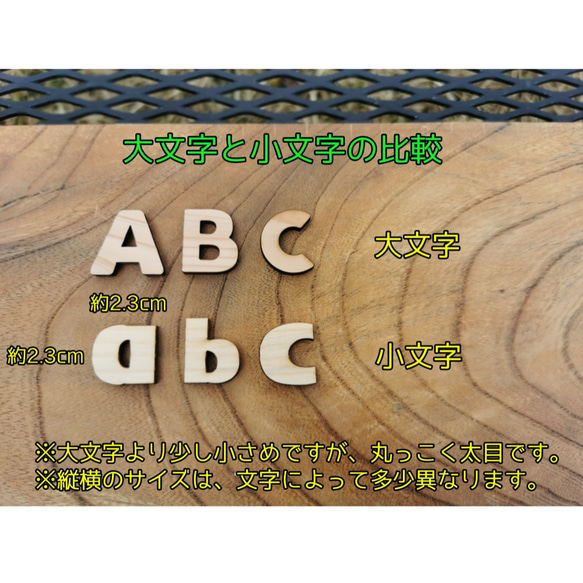 《DIY》木の文字（アルファベット（小文字））　※1文字100円です 2枚目の画像