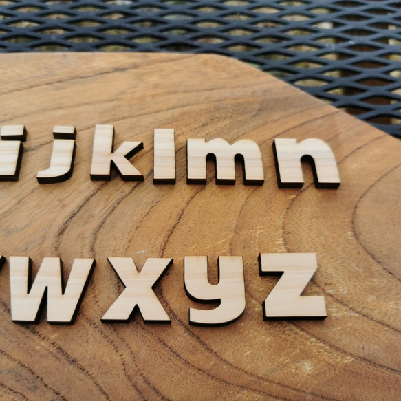 《DIY》木の文字（アルファベット（小文字））　※1文字100円です 6枚目の画像