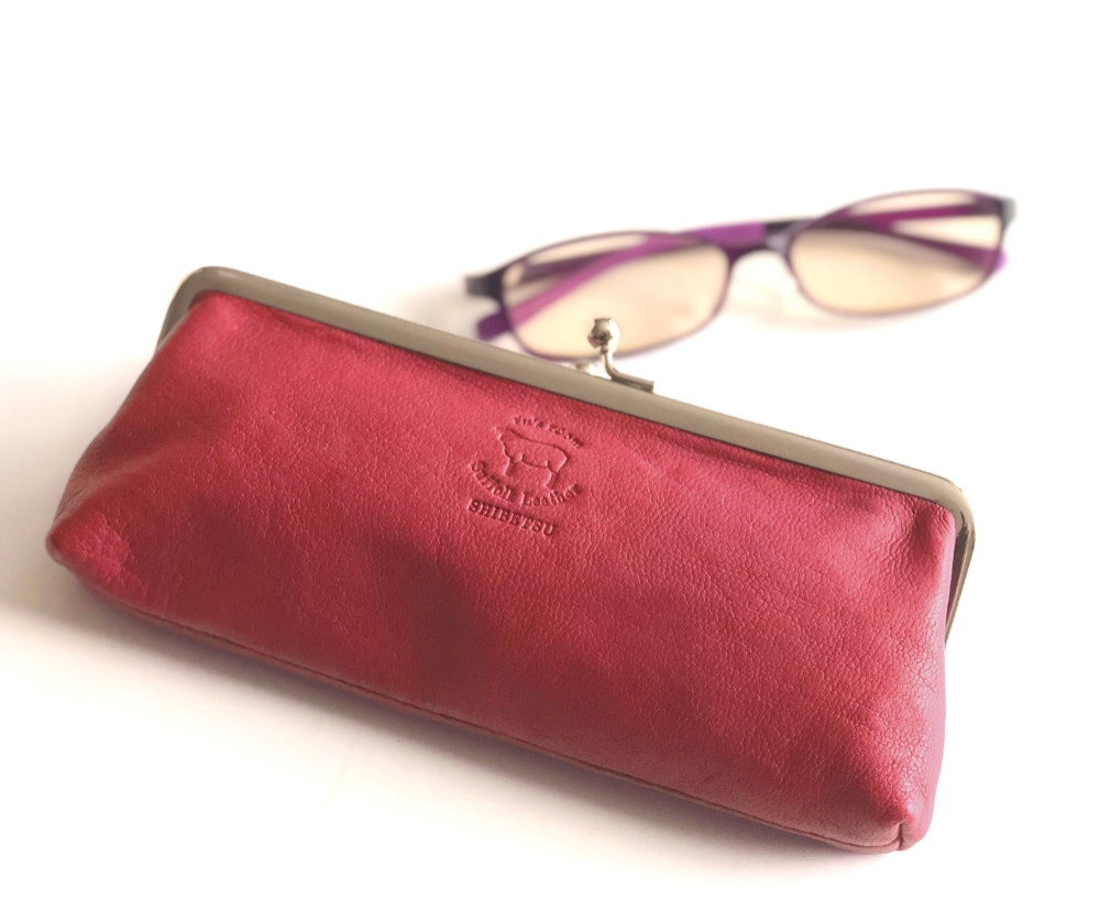 北海道の羊革〈サフォークレザー〉「がま口　ロング」