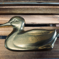 真鍮鋳物 水鳥型トレー（小） 2枚目の画像