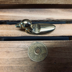 真鍮鋳物 箸置き アヒル 2個セット 3枚目の画像