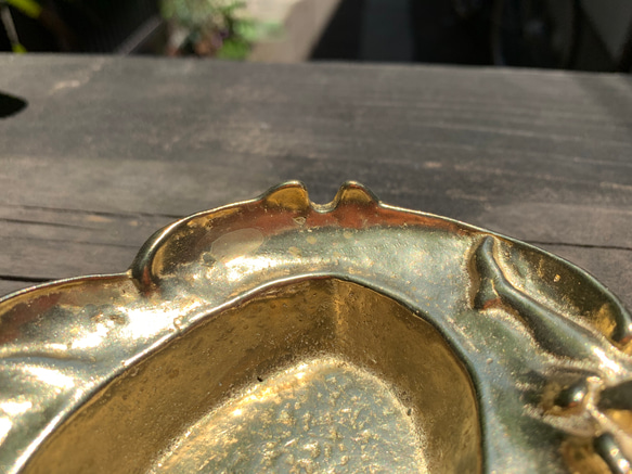 真鍮鋳物　灰皿（女神） 2枚目の画像