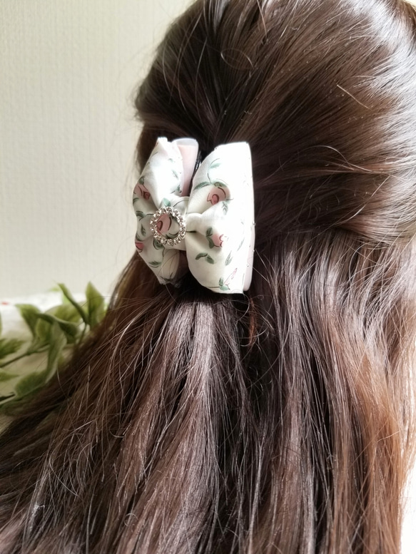 *･゜ﾟ･hairaccessorie*:.｡..｡.Liberty～フローティングフローラ～バンスクリップ 3枚目の画像