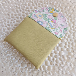 【フェイクレザー×リバティ】おしゃれcardcase/miniwallet    #20 3枚目の画像