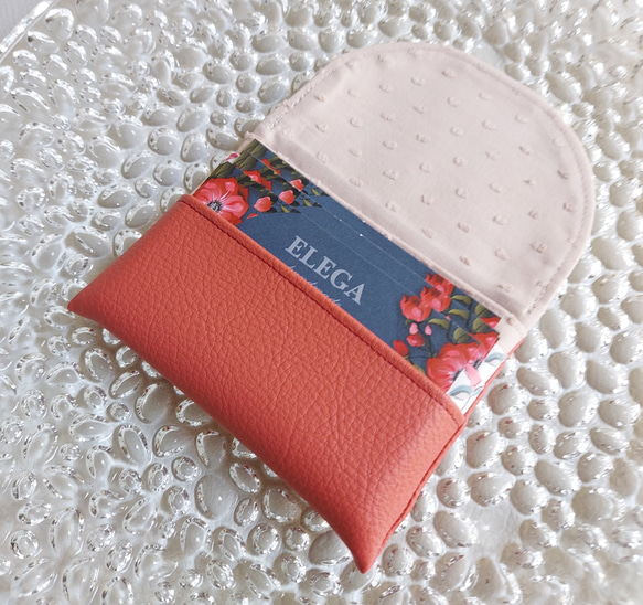 【フェイクレザー×リバティ】おしゃれcardcase/miniwallet    #20 5枚目の画像