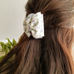 【sale】･hairaccessorie*:.｡..Liberty～フローティングフローラ～バンスクリップ 3枚目の画像