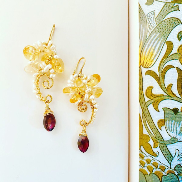美女と野獣 ベル風ピアス ピアス（フック・チェーン） Jewelry_Rarity