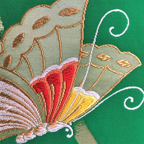 1点物◇帯のタペストリー 古典蝶文様 帯リメイク172