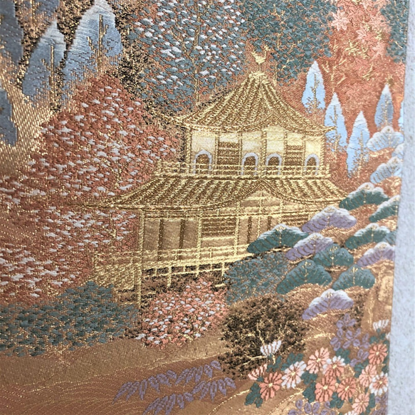 帯のタペストリー　京風景文様　帯リメイク167 9枚目の画像