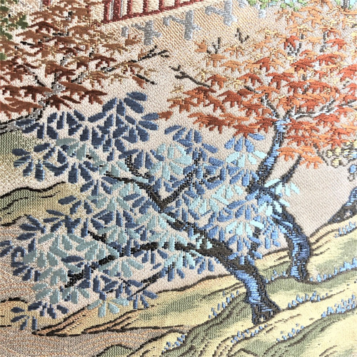 帯のタペストリー 絵画風景文様 帯リメイク176 タペストリー・壁掛け