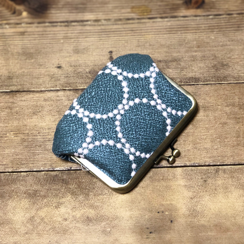 ミナペルホネン ハンドメイド パッチワーク がま口ポーチ 財布 カード