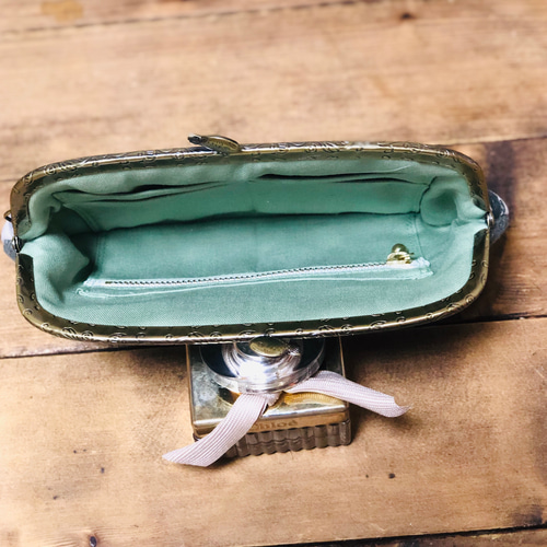 ミナペルホネンハンドメイドがま口マルチポーチ