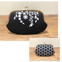 親子がま口＊ハンドメイド＊ミナペルホネン＊sky flower 9aaed416382ab57330163edc5c2573