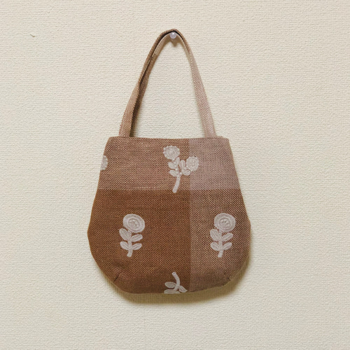 ミナペルホネンhandmade ミニバッグ ボヌール トートバッグ Rose