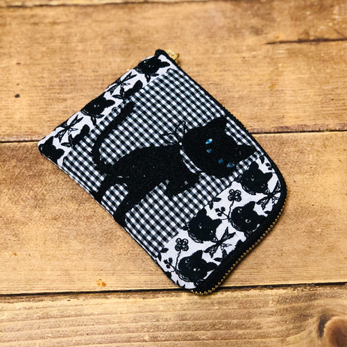 pjc クロッチくんhandmade パッチワークL字ポーチ ポーチ Rose Garden