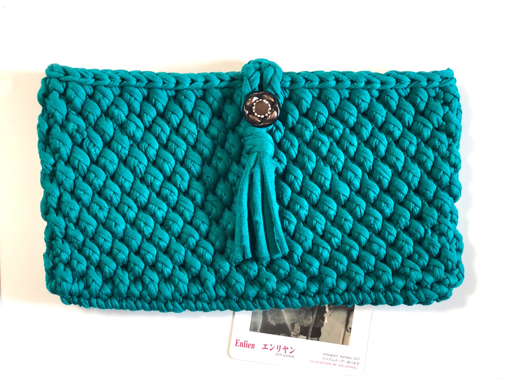 大人な装い☆蕾編みクラッチバッグ☆