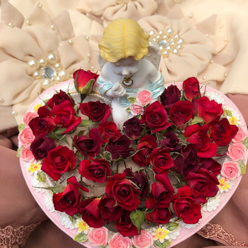 Amazon | ドライフラワー ミニバラ ヘッド 2色セット | 花材