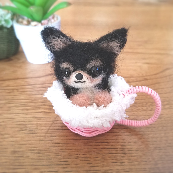 送料無料】羊毛フェルト チワワ♡ 羊毛フェルト ♡ron♡ 通販