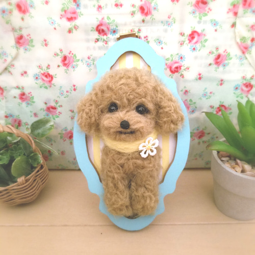 送料無料】羊毛フェルト トイプードル♡ 羊毛フェルト ♡ron♡ 通販 