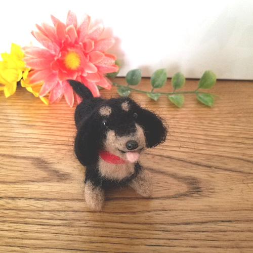 専用　羊毛フェルト　ミニチュアダックス 羊毛フェルトキット ミニチュアダックスフンド 羊毛フェルト犬